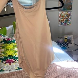 Zara Nude Thong Bodysuit